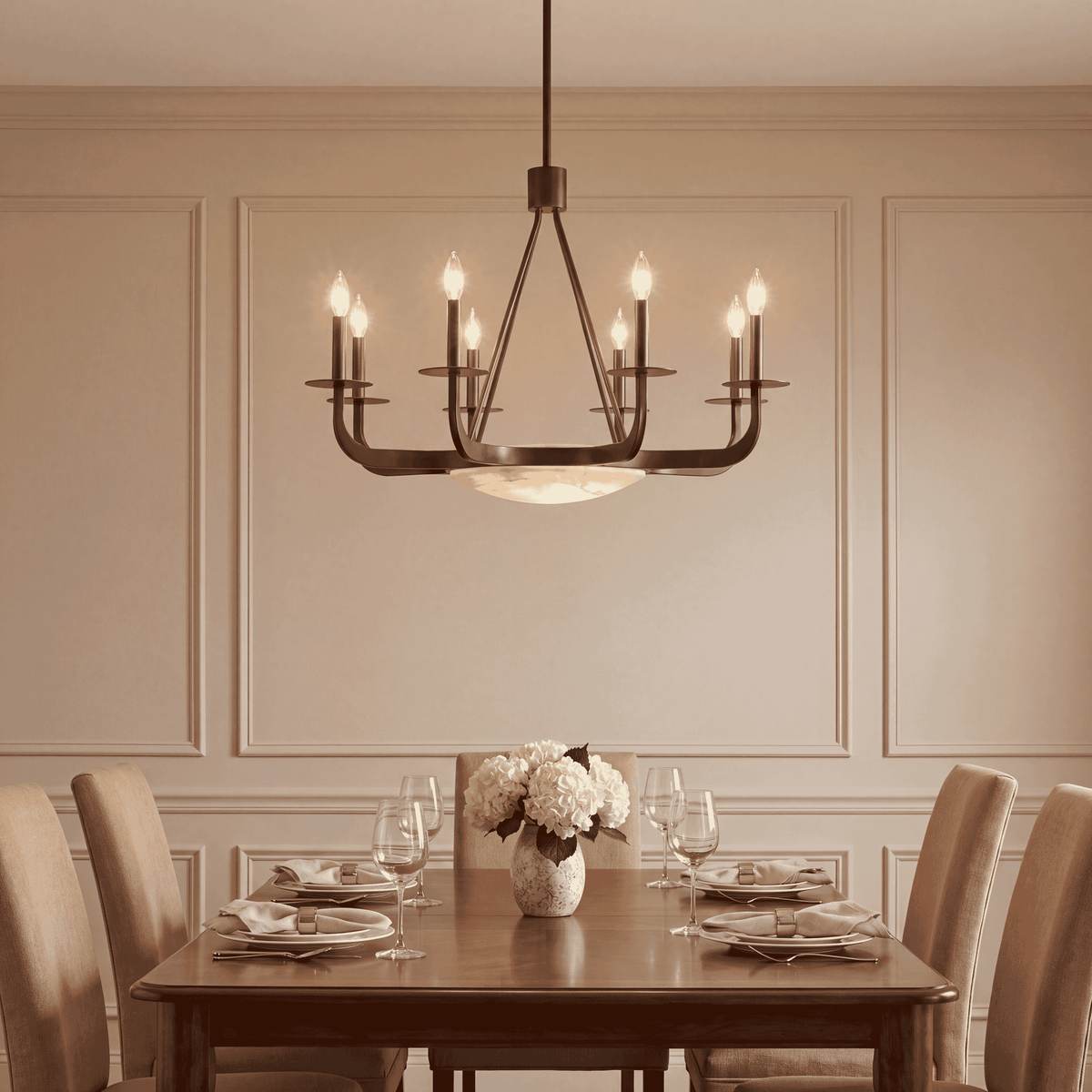 Savoy House 1-1487-9-15 Salford Chandelier in Mediterranean Bronze