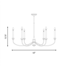 Savoy House 1-1500-6-SN Coventry Chandelier in Satin Nickel