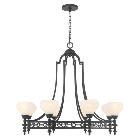 Savoy House - 1-1605-8-89 - Eight Light Chandelier - Allston - Matte Black