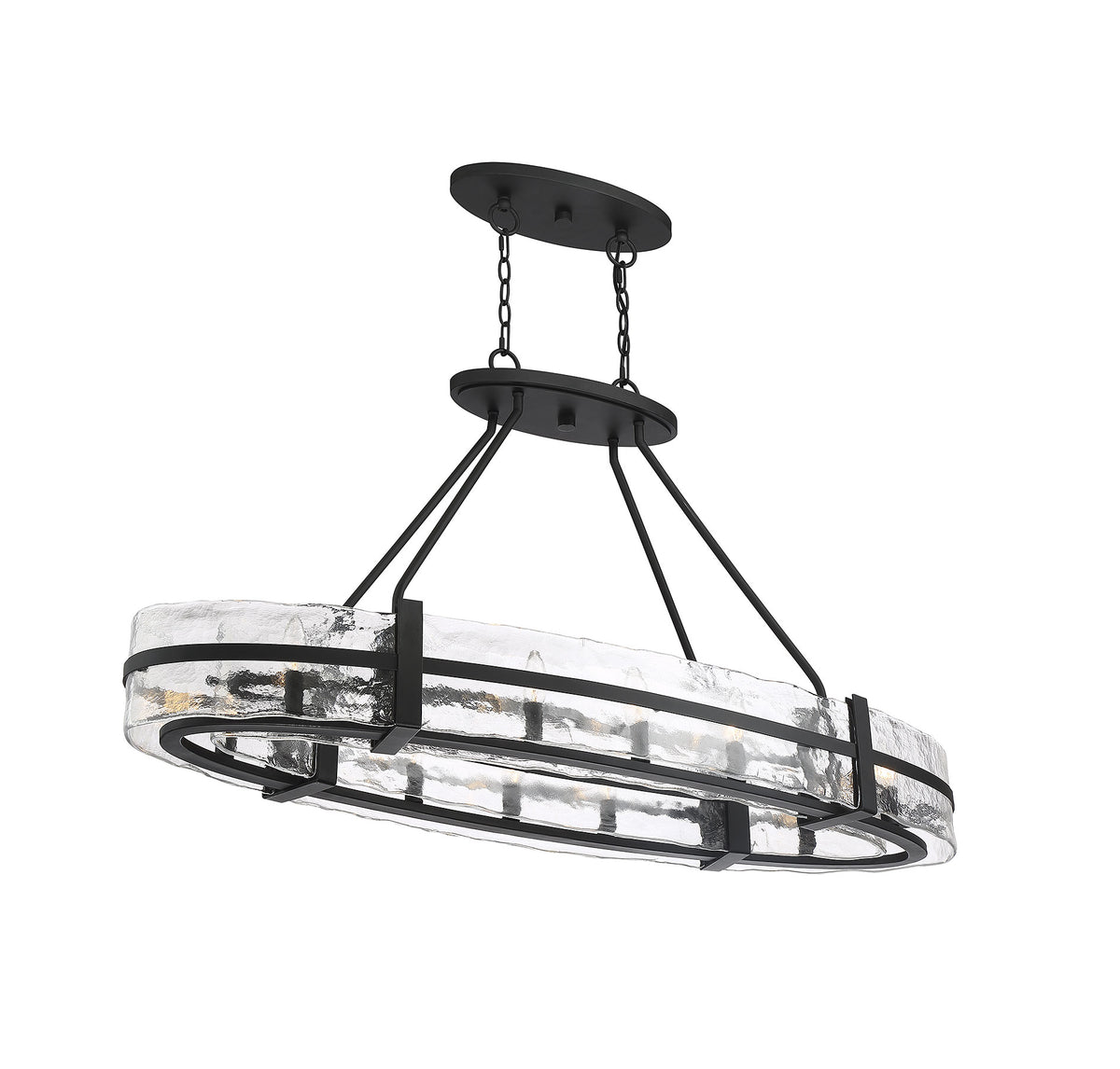 Savoy House 1-1852-10-89 Hudson Oval Suspendu en noir mat
