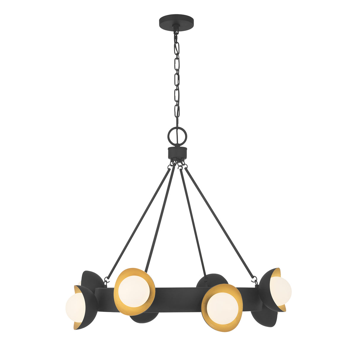 Savoy House 1-2411-8-343 Pierson Chandelier in Black Cashmere and True Gold
