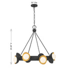 Savoy House 1-2411-8-343 Pierson Chandelier in Black Cashmere and True Gold