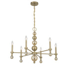 Savoy House 1-2511-6-127 Crescent Chandelier in Noble Brass