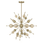 Savoy House 1-2514-6-127 Crescent Chandelier in Noble Brass