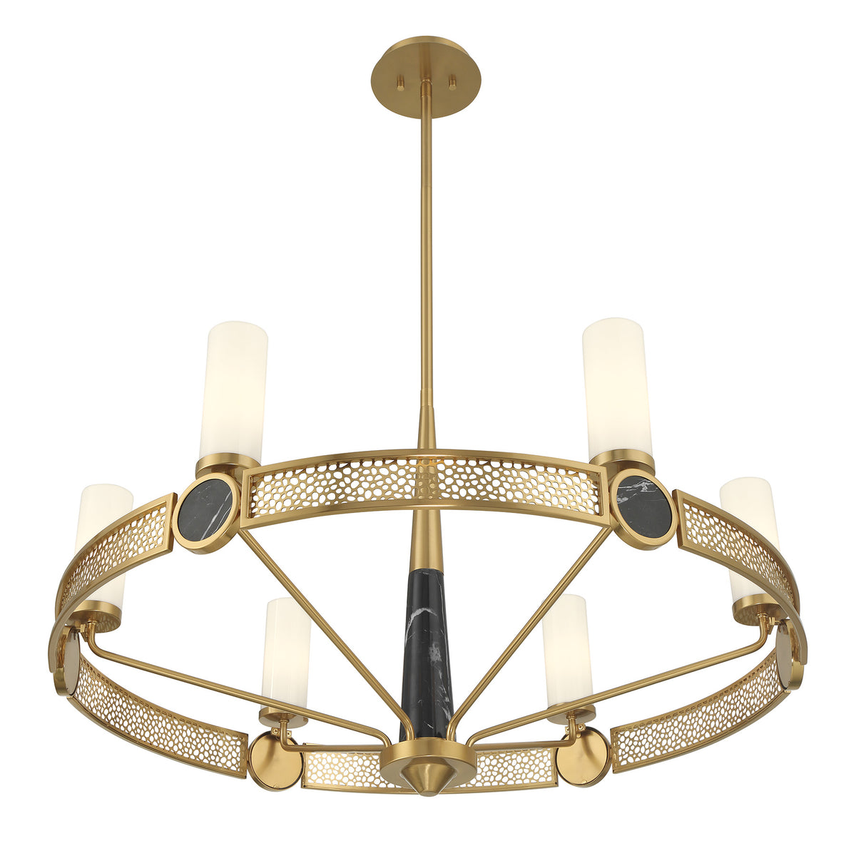 Savoy House 1-2914-6-322 Farrell Chandelier in Warm Brass