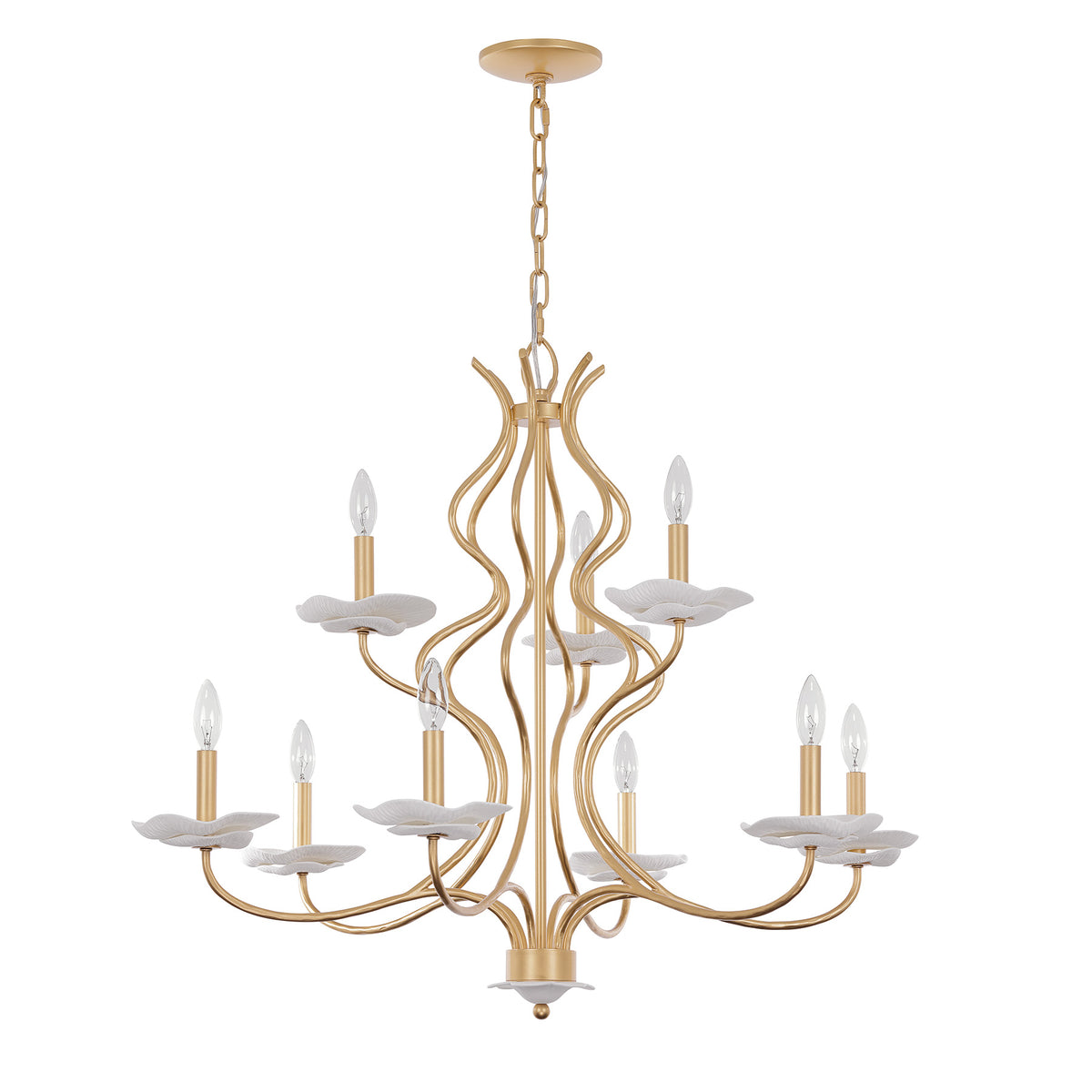 Savoy House 1-2990-9-38 Lilly Chandelier in Royal Gold