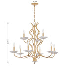 Savoy House 1-2990-9-38 Lilly Chandelier in Royal Gold