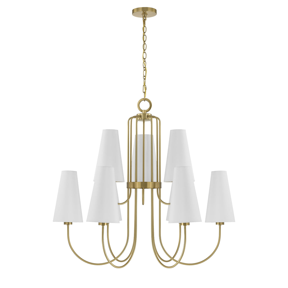 Savoy House 1-4701-9-322 Wilkes Chandelier in Warm Brass