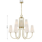 Savoy House 1-4701-9-322 Wilkes Chandelier in Warm Brass