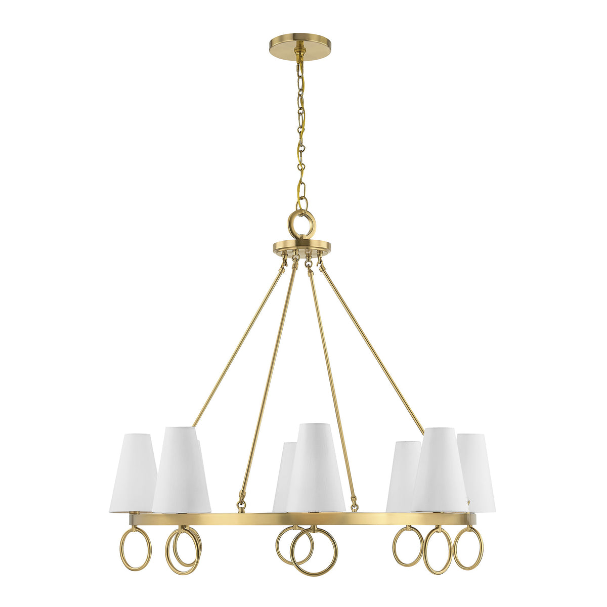 Savoy House 1-4702-8-322 Wilkes Chandelier in Warm Brass