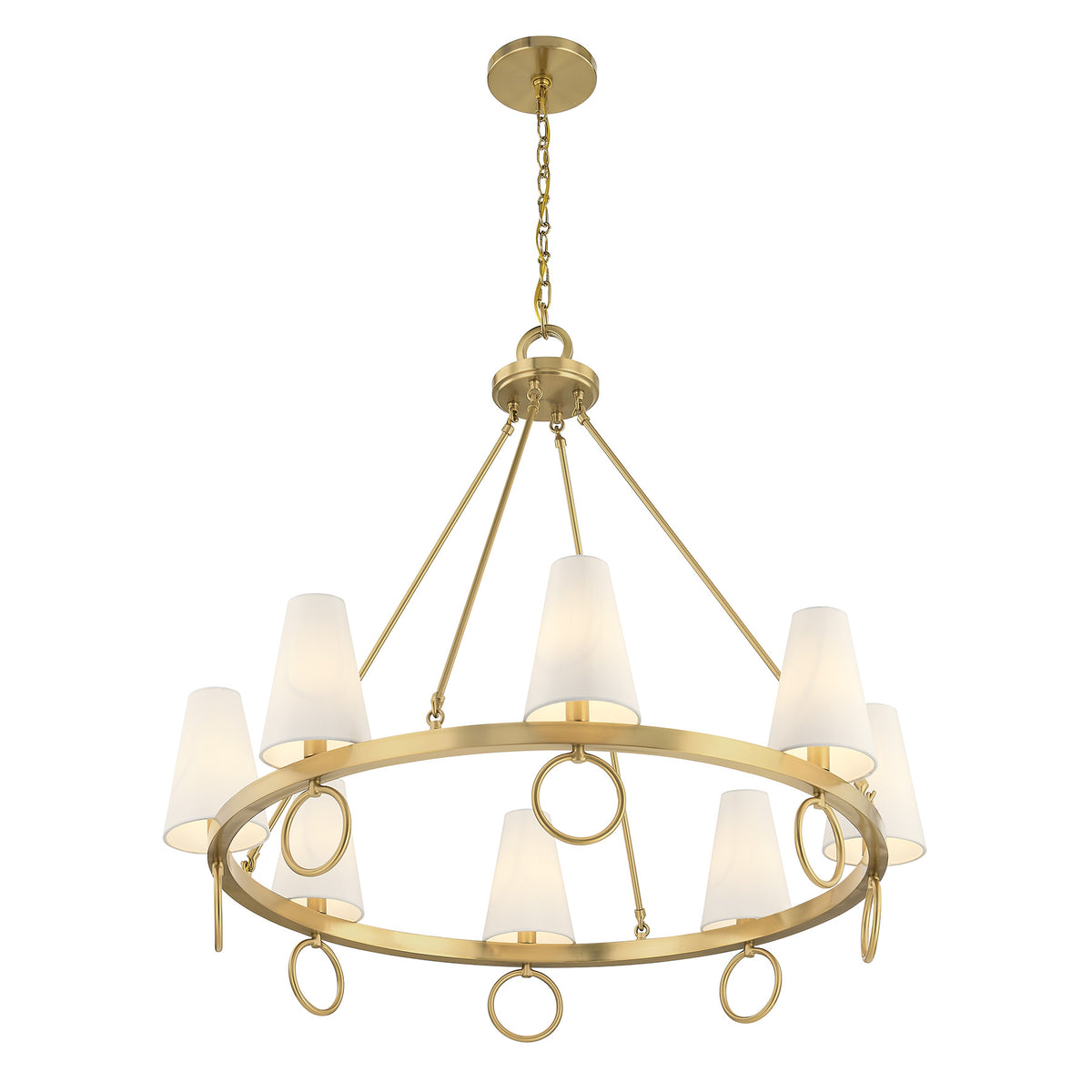 Savoy House 1-4702-8-322 Wilkes Chandelier in Warm Brass