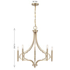 Savoy House 1-5999-5-127 Woodlawn Chandelier in Noble Brass