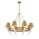 Savoy House 1-6306-8-322 Hearne Chandelier in Warm Brass