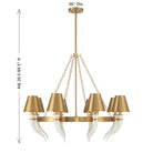 Savoy House 1-6306-8-322 Hearne Chandelier in Warm Brass