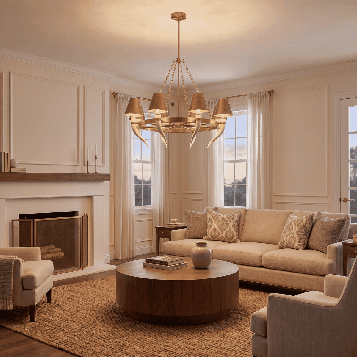 Savoy House 1-6306-8-322 Hearne Chandelier in Warm Brass