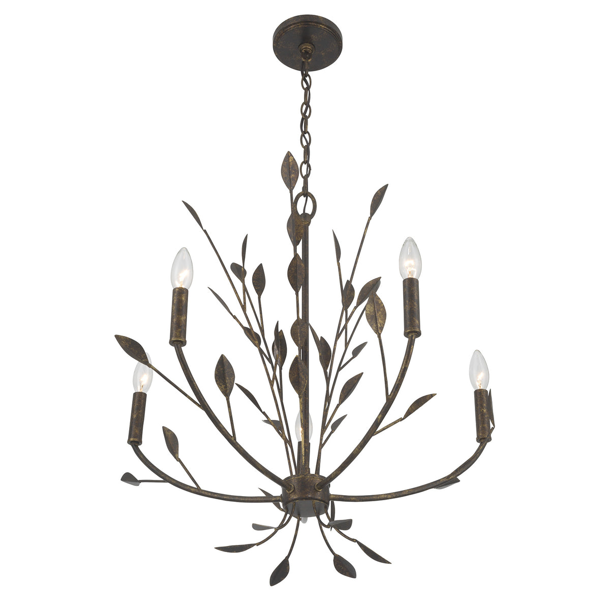 Savoy House 1-6706-5-334 Laska Chandelier in Enchanted Bronze