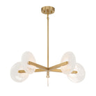 Savoy House 1-9305-5-322 Ainslie LED Chandelier in Warm Brass