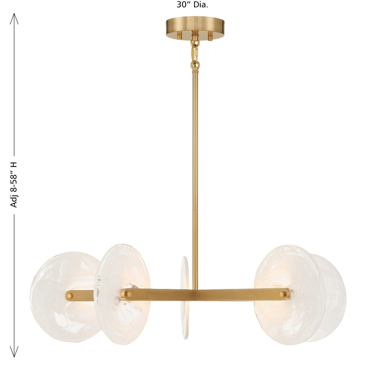 Savoy House 1-9305-5-322 Ainslie LED Chandelier in Warm Brass