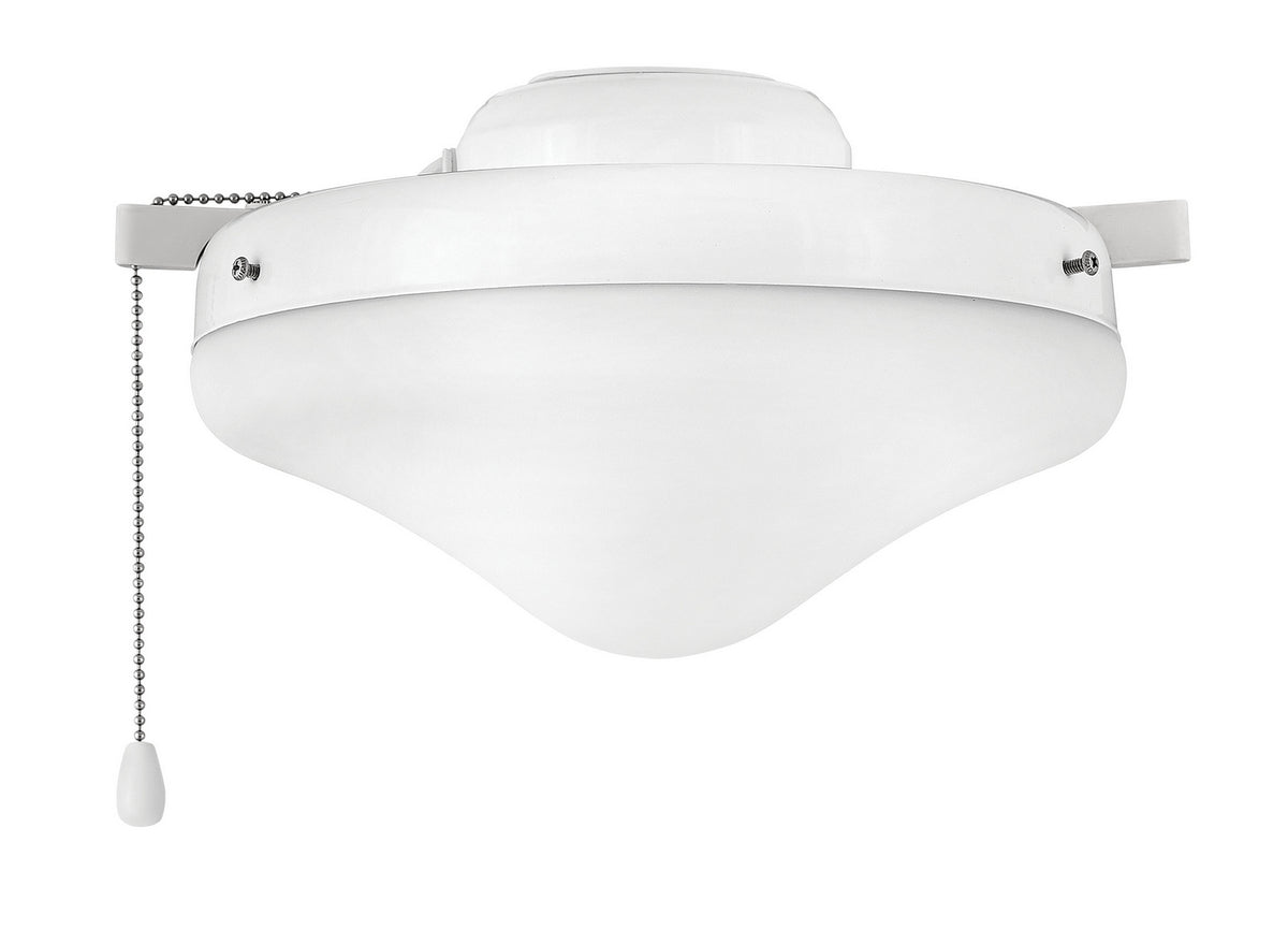 Hinkley Canada - 930007FAW - LED Fan Light Kit - Light Kit Heirloom Glass - Appliance White