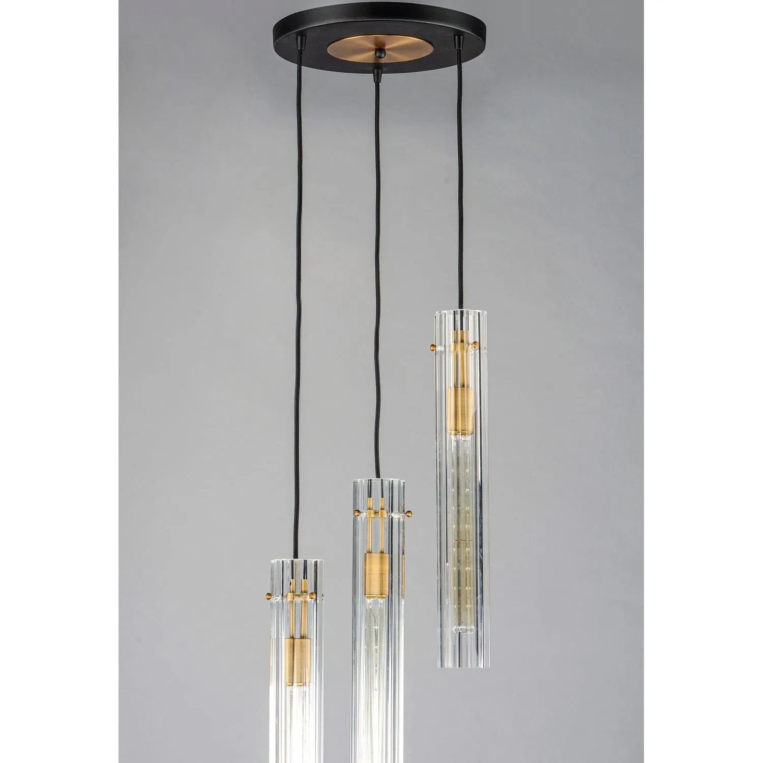 Maxim Lighting - Flambeau Multi-Pendant - 16123CLBKAB | Montreal Lighting & Hardware