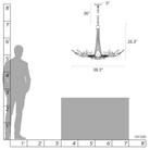 Hubbardton Forge 101320 Parasol 7-Light Chandelier