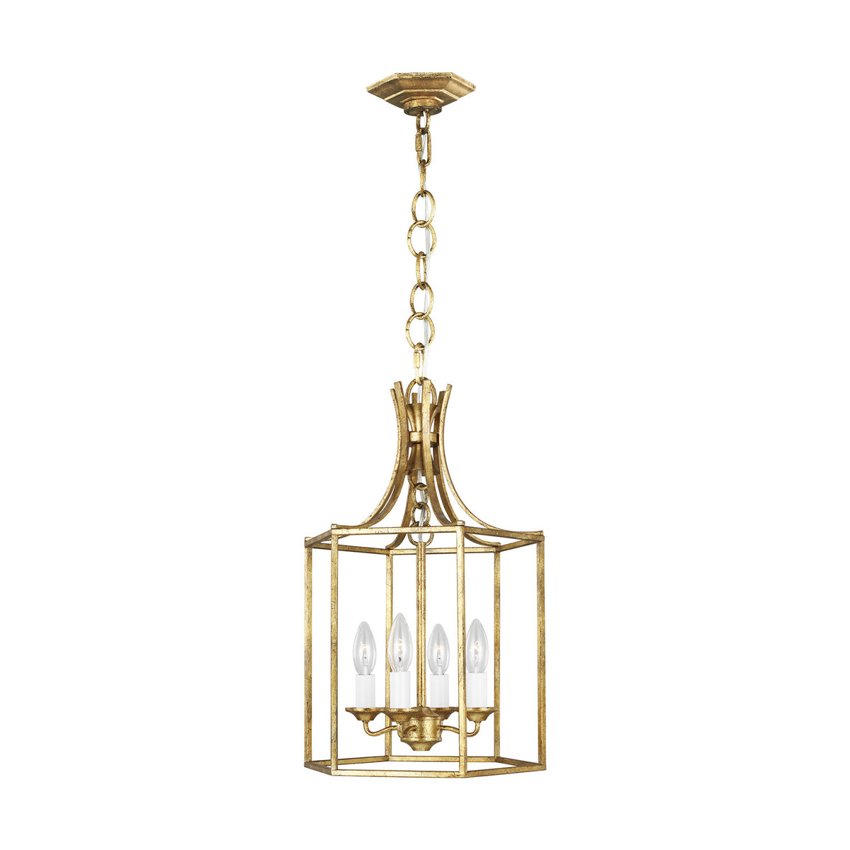 Visual Comfort Studio Canada - AC1004ADB - Four Light Pendant - Bantry House - Antique Gild