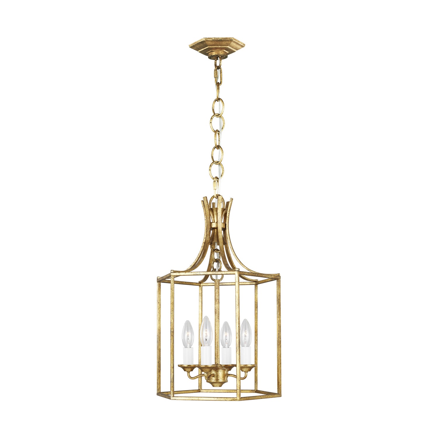 Visual Comfort Studio Canada - AC1004ADB - Four Light Pendant - Bantry House - Antique Gild