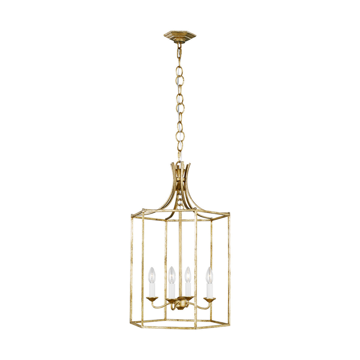 Visual Comfort Studio Canada - AC1014ADB - Four Light Pendant - Bantry House - Antique Gild