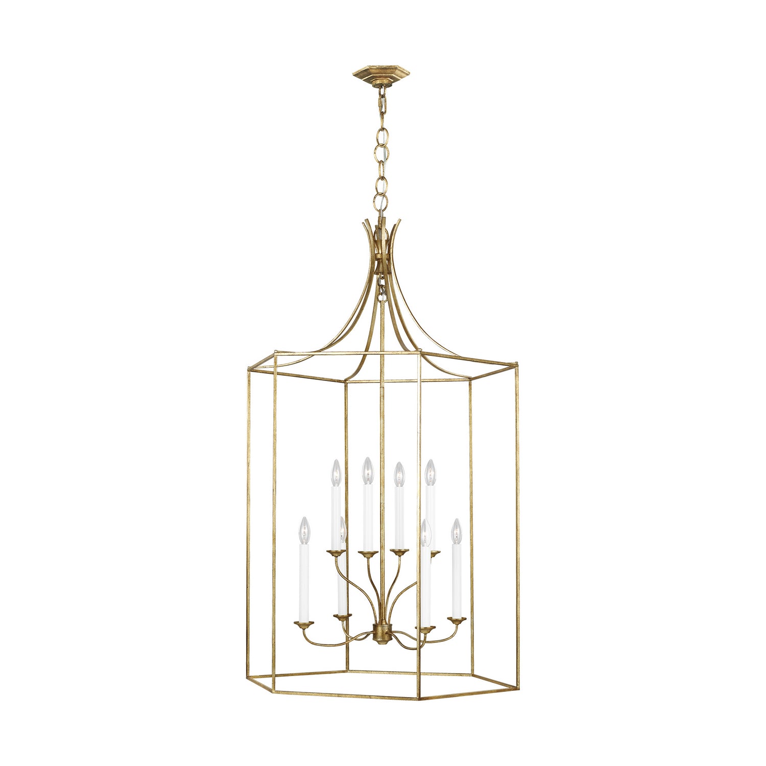 Visual Comfort Studio Canada - AC1038ADB - Eight Light Chandelier - Bantry House - Antique Gild