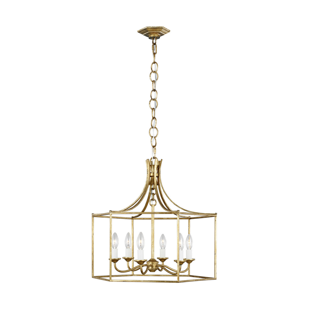 Visual Comfort Studio Canada - AC1046ADB - Six Light Chandelier - Bantry House - Antique Gild