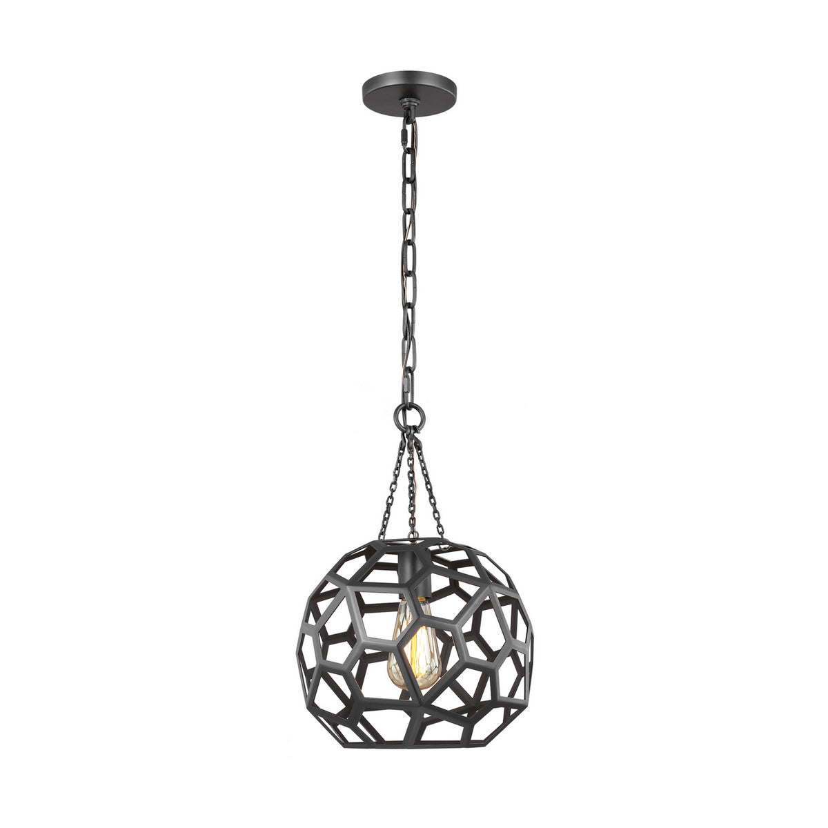 Visual Comfort Studio Canada - AP1051MBK - One Light Pendant - Feccetta - Midnight Black
