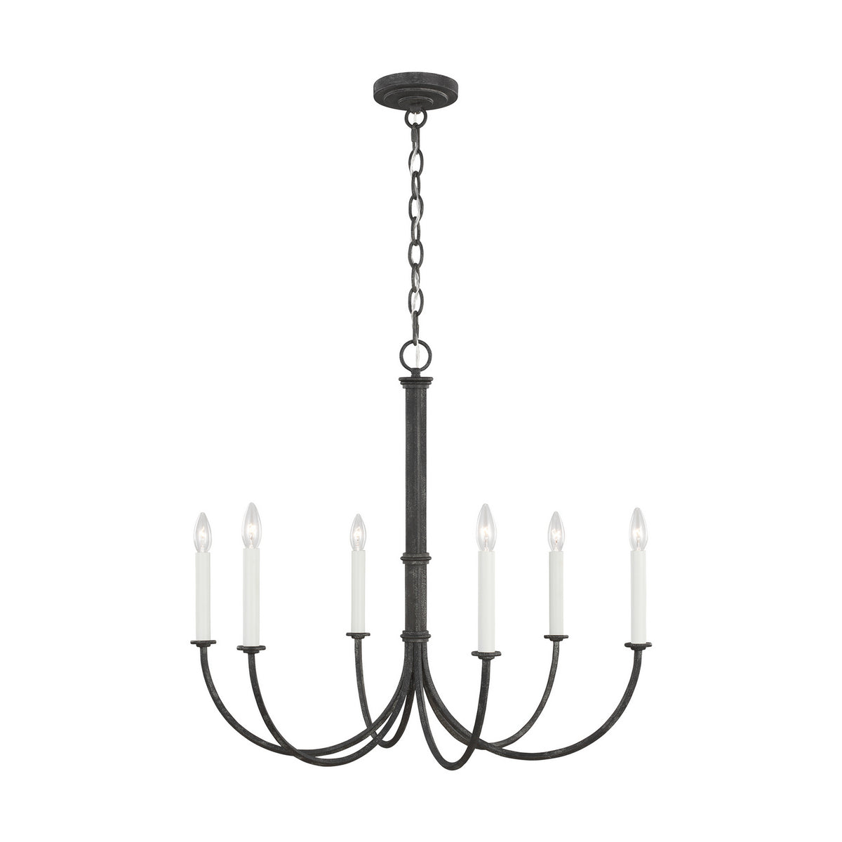 Visual Comfort Studio Canada - CC1146IO - Six Light Chandelier - Champlain - Iron Oxide