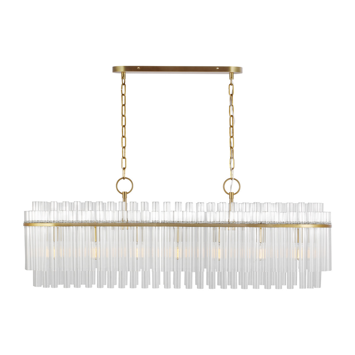 Visual Comfort Studio Canada - CC1307BBS - Seven Light Linear Chandelier - Beckett - Burnished Brass