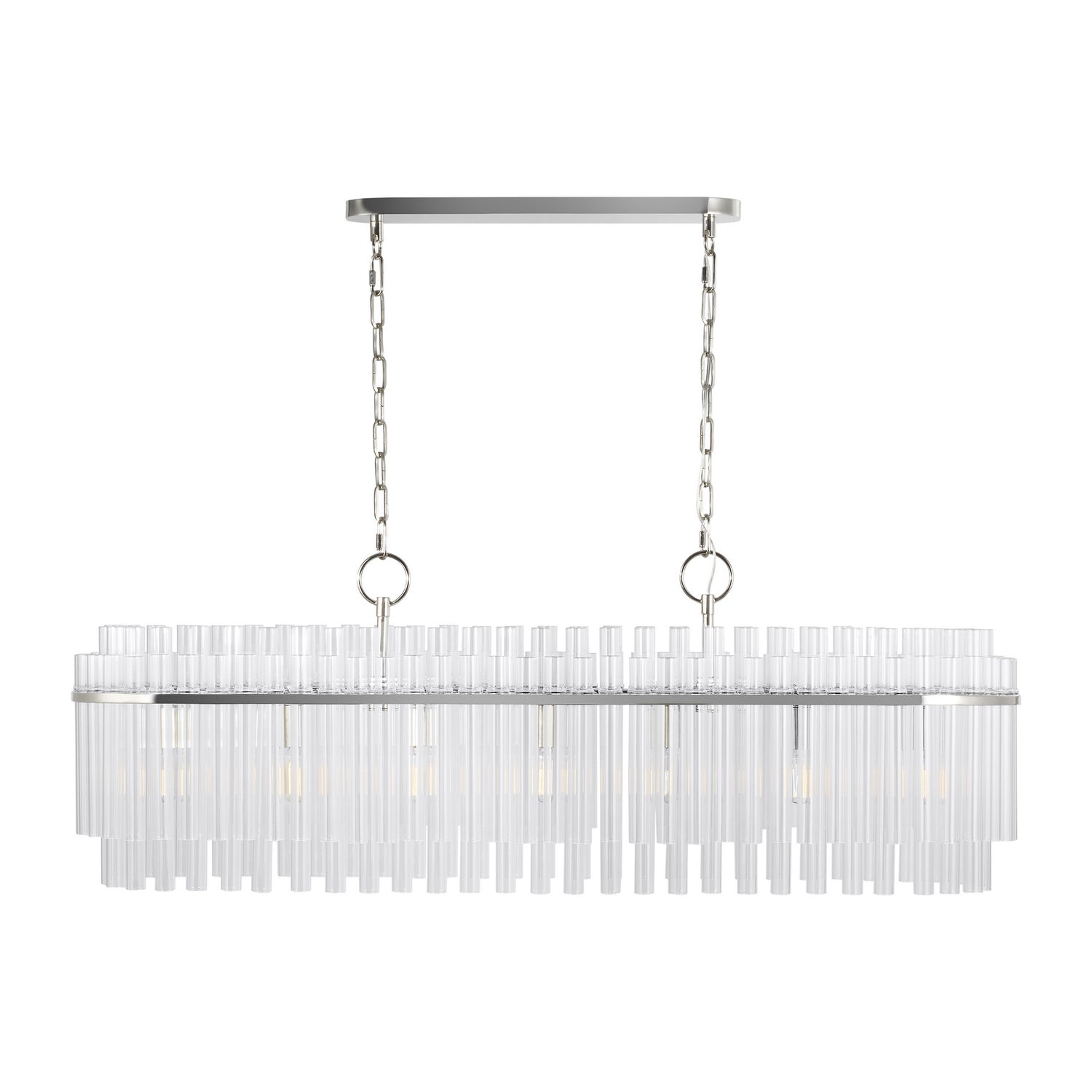 Visual Comfort Studio Canada - CC1307PN - Seven Light Linear Chandelier - Beckett - Polished Nickel