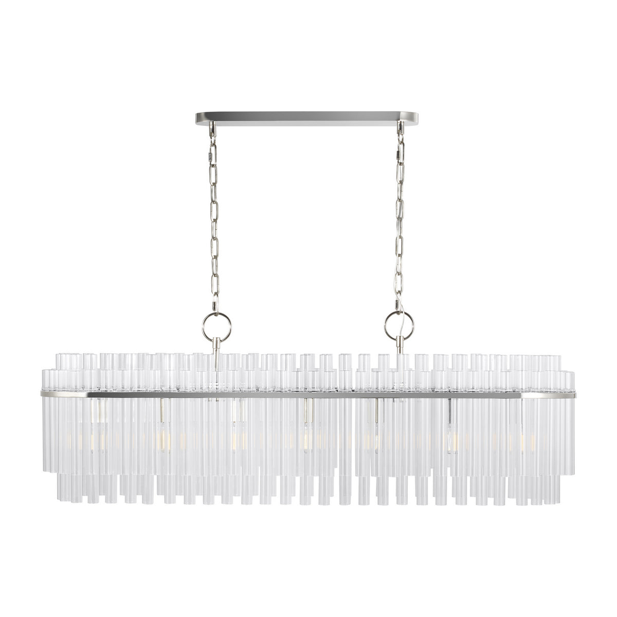 Visual Comfort Studio Canada - CC1307PN - Seven Light Linear Chandelier - Beckett - Polished Nickel