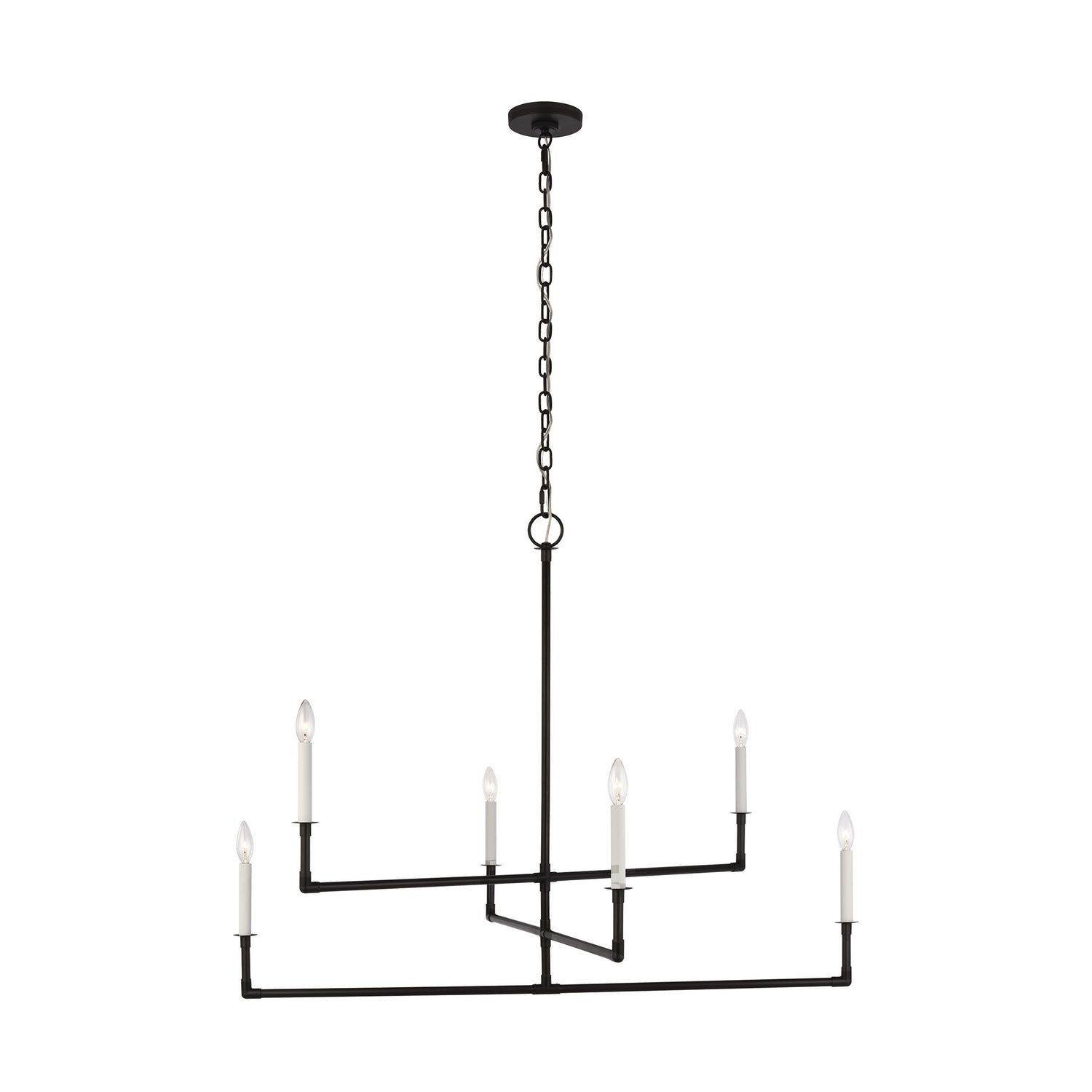 Visual Comfort Studio Canada - CC1346AI - Six Light Chandelier - Bayview - Aged Iron