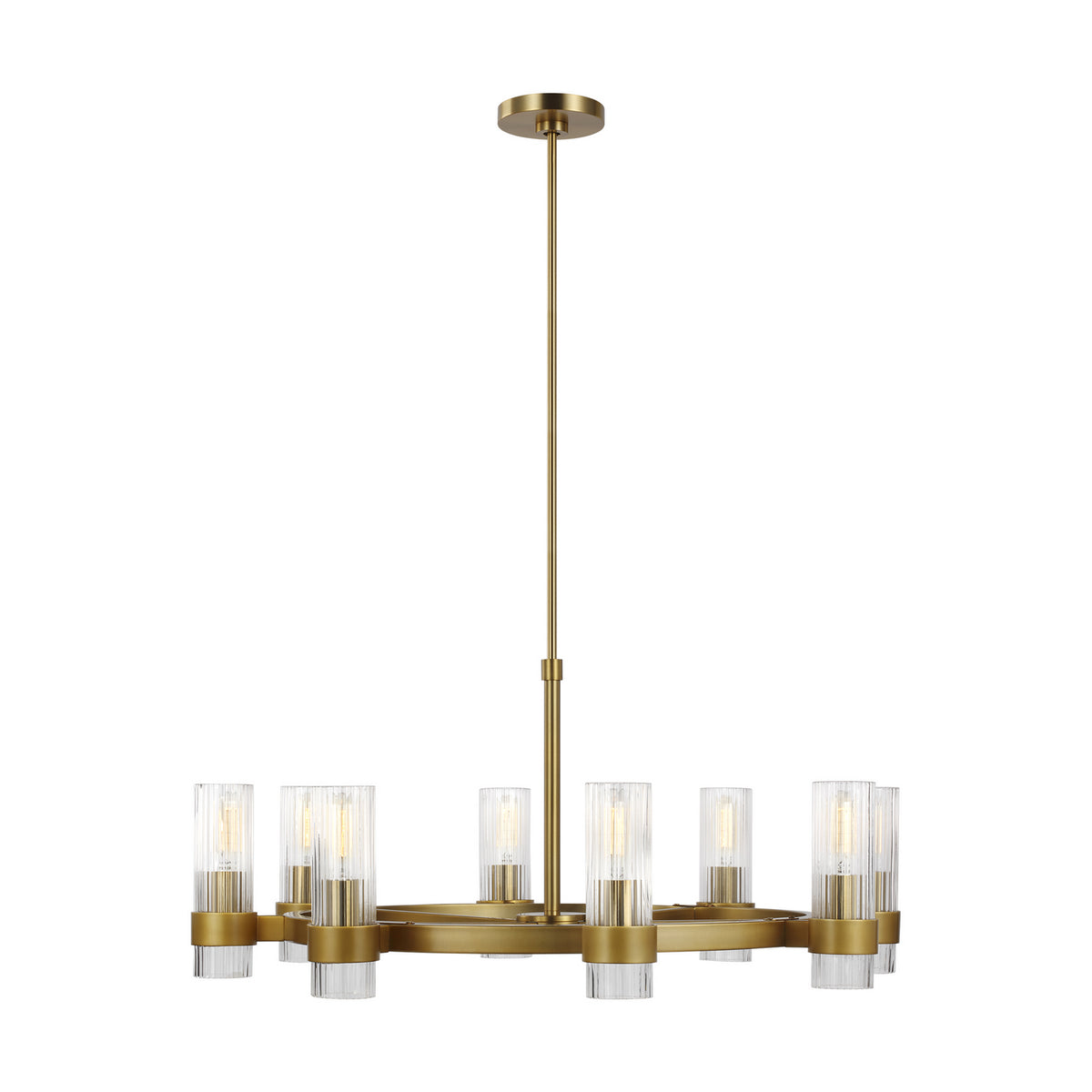 Visual Comfort Studio Canada - CC1378BBS - Eight Light Chandelier - Geneva - Burnished Brass