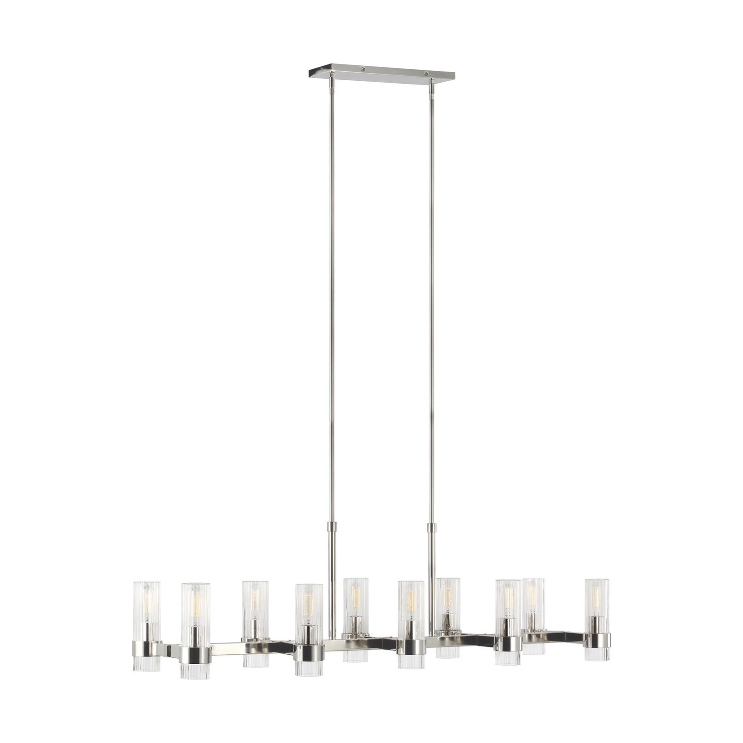 Visual Comfort Studio Canada - CC13810PN - Ten Light Chandelier - Geneva - Polished Nickel