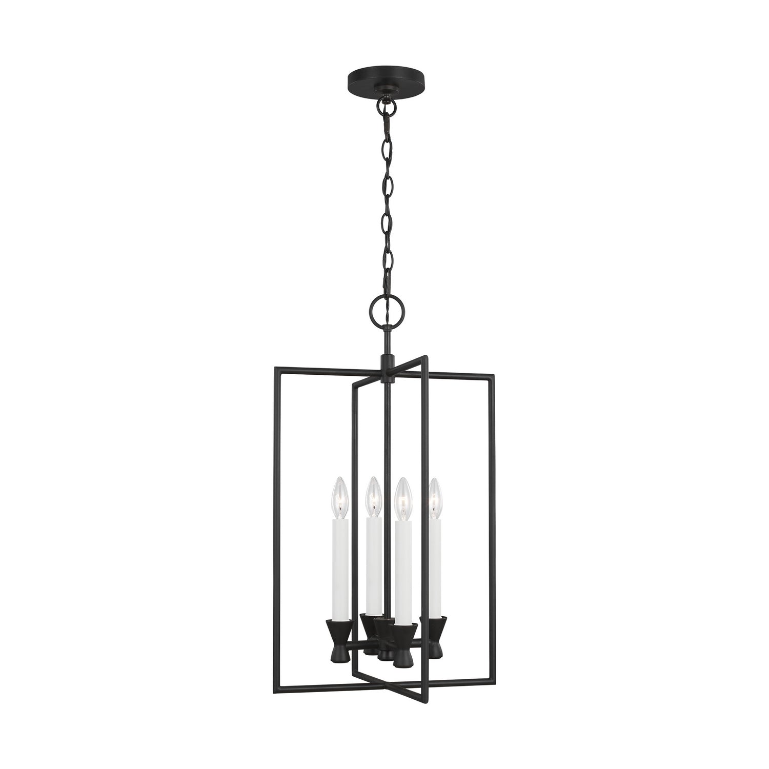 Visual Comfort Studio Canada - CC1394AI - Four Light Lantern - Keystone - Aged Iron