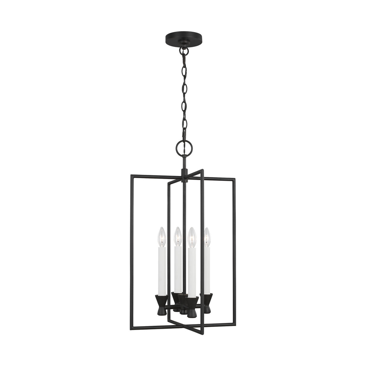 Visual Comfort Studio Canada - CC1394AI - Four Light Lantern - Keystone - Aged Iron