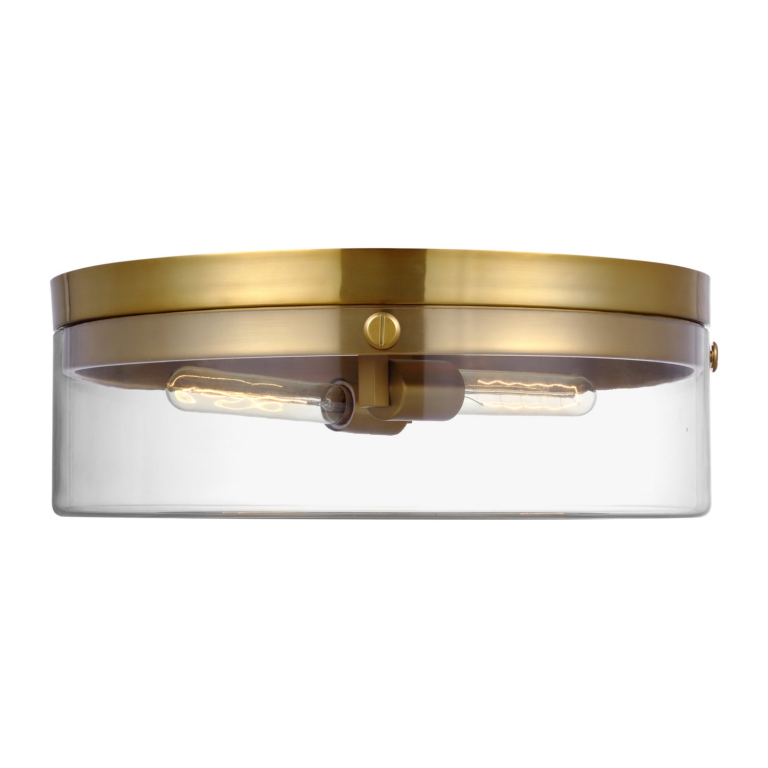 Visual Comfort Studio Canada - CF1032BBS - Two Light Flush Mount - Garrett - Burnished Brass