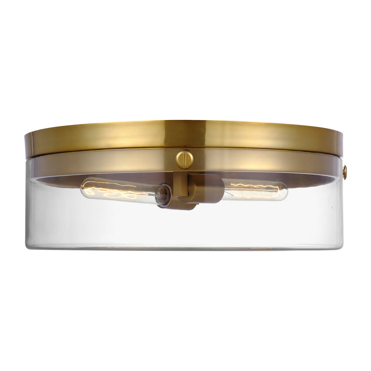 Visual Comfort Studio Canada - CF1032BBS - Two Light Flush Mount - Garrett - Burnished Brass