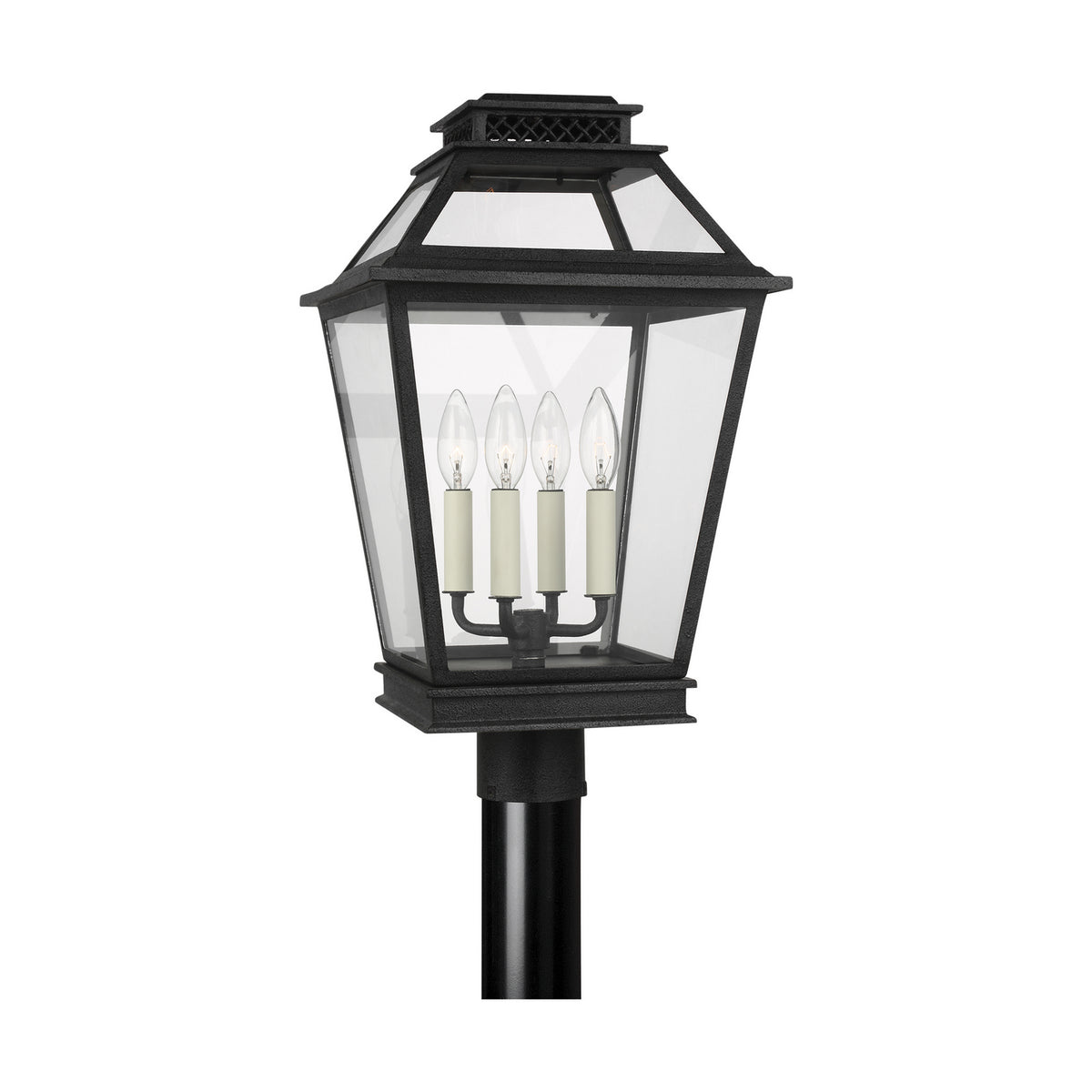 Visual Comfort Studio Canada - CO1064DWZ - Four Light Post Lantern - Falmouth - Dark Weathered Zinc