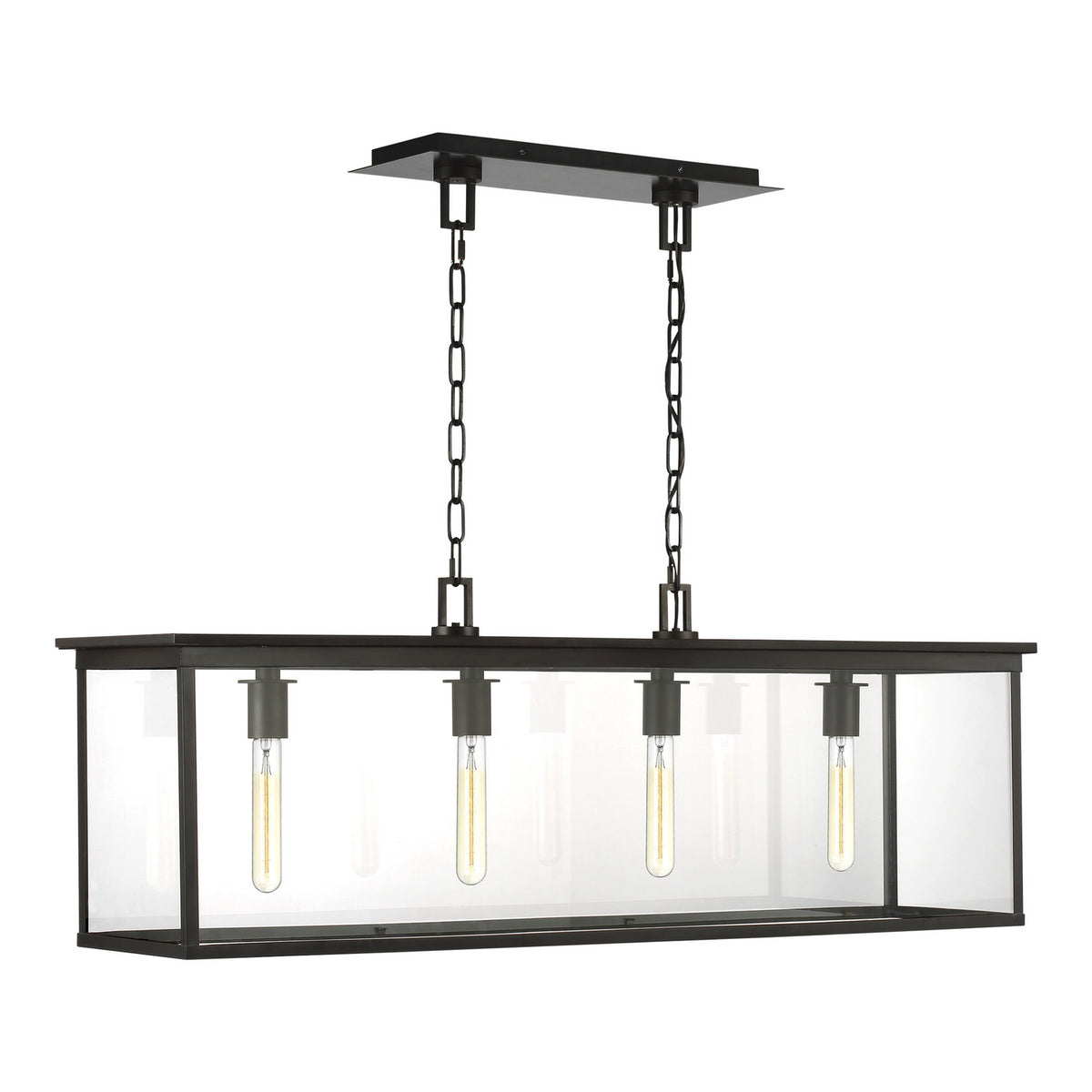 Visual Comfort Studio Canada - CO1214HTCP - Four Light Outdoor Linear Chandelier - Freeport - Heritage Copper