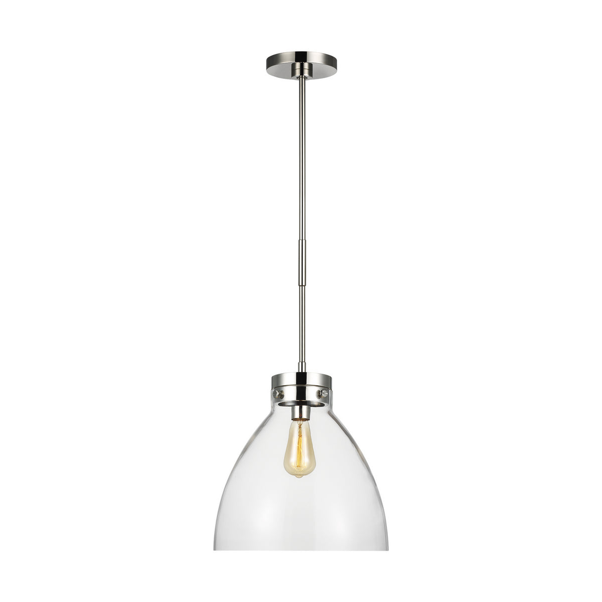 Visual Comfort Studio Canada - CP1121PN - One Light Pendant - Garrett - Polished Nickel