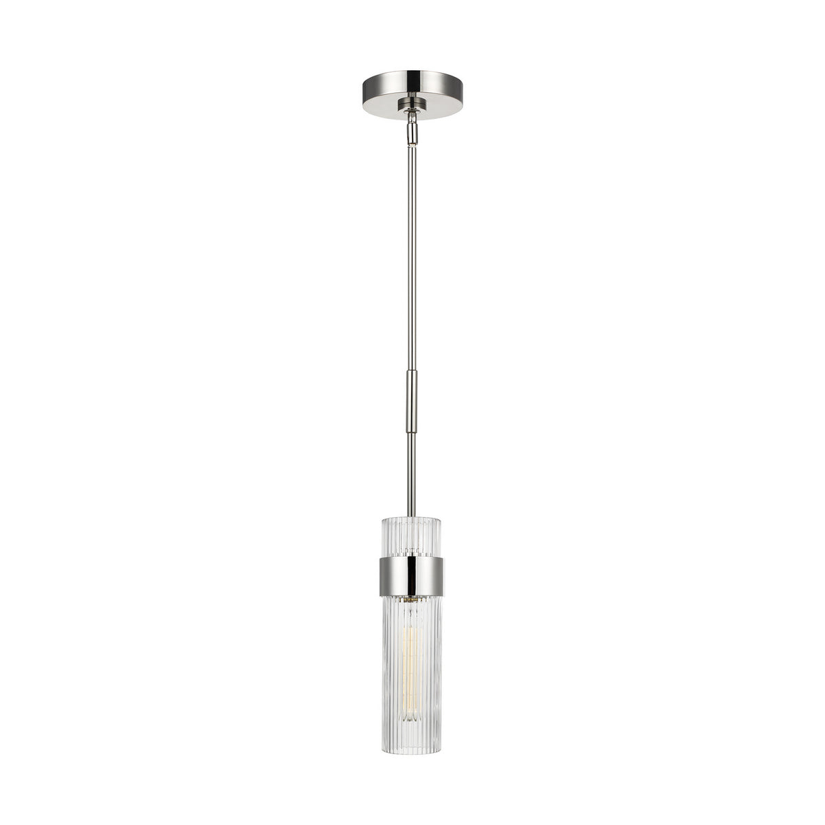 Visual Comfort Studio Canada - CP1161PN - One Light Pendant - Geneva - Polished Nickel