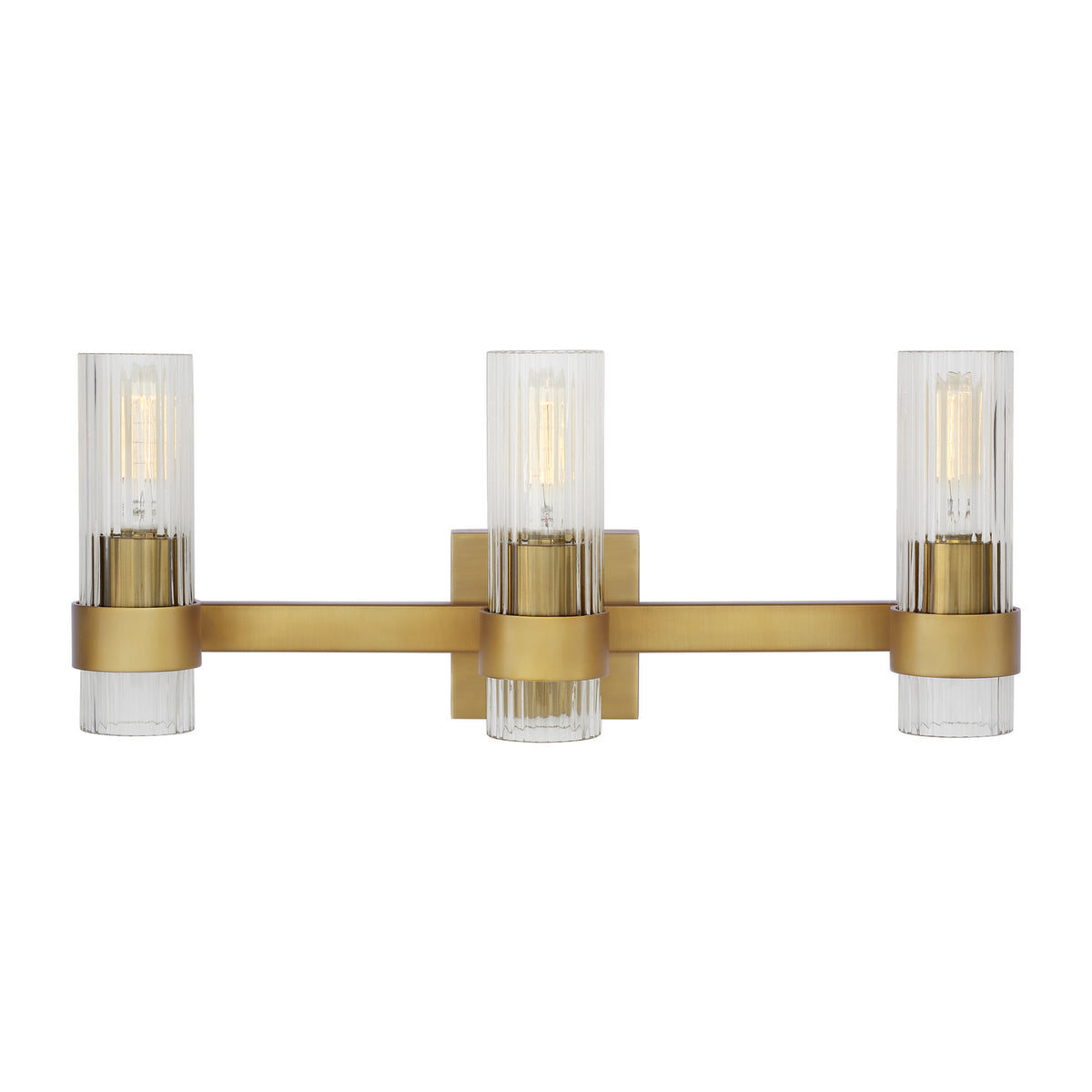 Visual Comfort Studio Canada - CV1023BBS - Three Light Vanity - Geneva - Burnished Brass