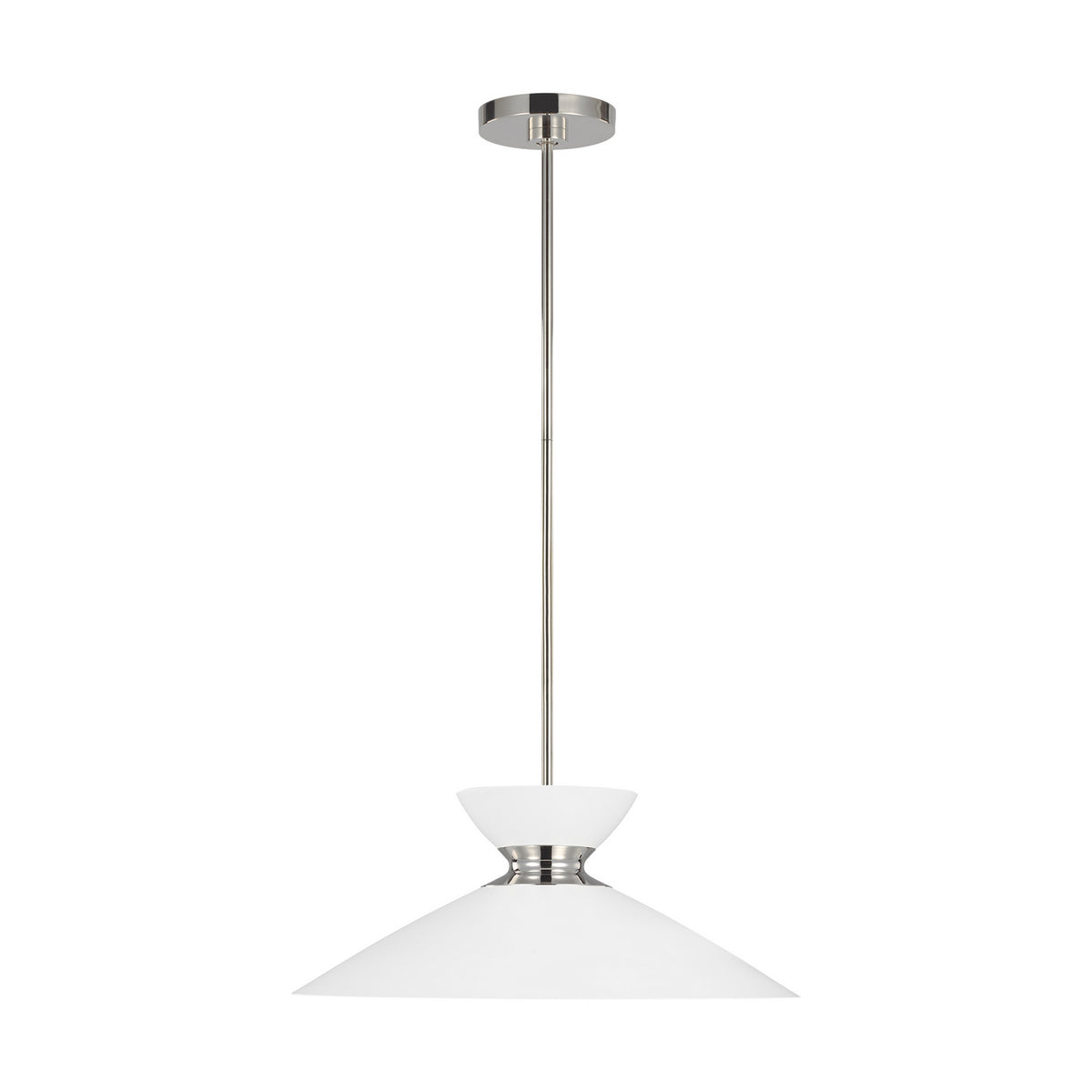 Visual Comfort Studio Canada - EP1231MWTPN - One Light Pendant - Heath - Polished Nickel