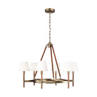Visual Comfort Studio Canada - LC1006TWB - Six Light Chandelier - Katie - Time Worn Brass
