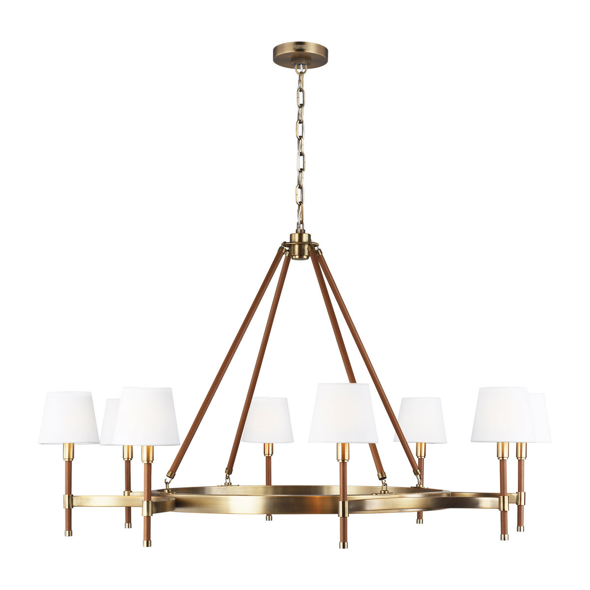 Visual Comfort Studio Canada - LC1018TWB - Eight Light Chandelier - Katie - Time Worn Brass